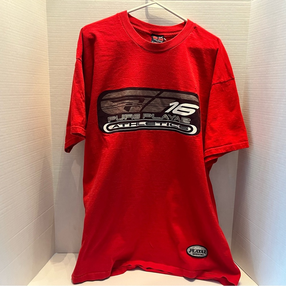 Pure Playaz– Vintage Red Graphic Men's T-Shirt